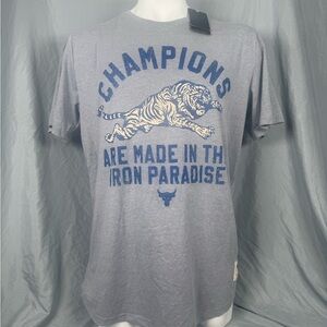 Under Armour Project Rock Iron Paradise Tiger Men’s Size XL